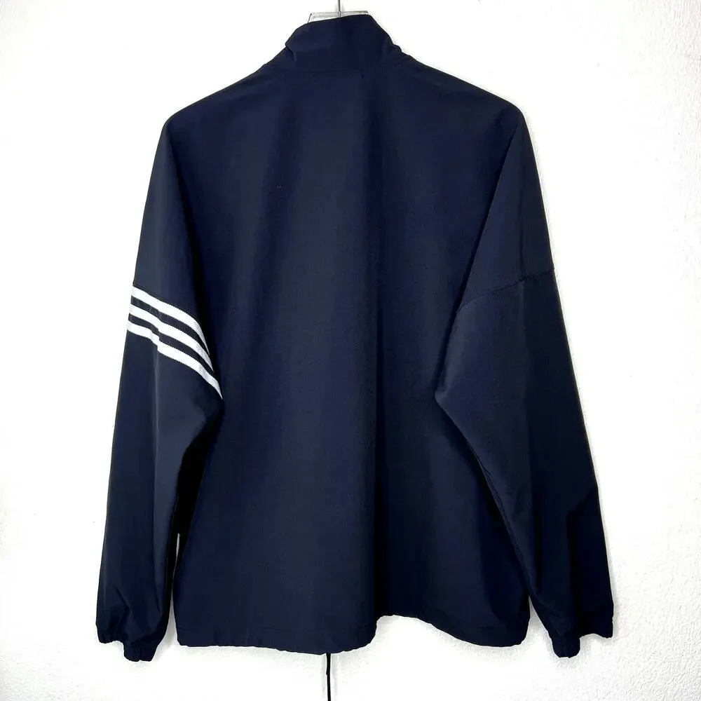 Adidas Neuclassics Track Jacket Black Full Zip Up Men's MEDIUM Athletic Casual